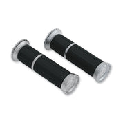 Kuryakyn Silver Riot Handlebar Grips Can-Am Honda Indian Victory Yamaha 7/8"