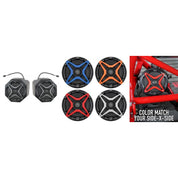 SSV Works Front 6.5" Speaker Pods With Red Grilles For Polaris General 1000 16-22