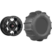 Set of 2 Mounted Wheel and Tire Kit Wheel: 15x8 4+4 4/156 Tire: 32x11-15 4 Ply