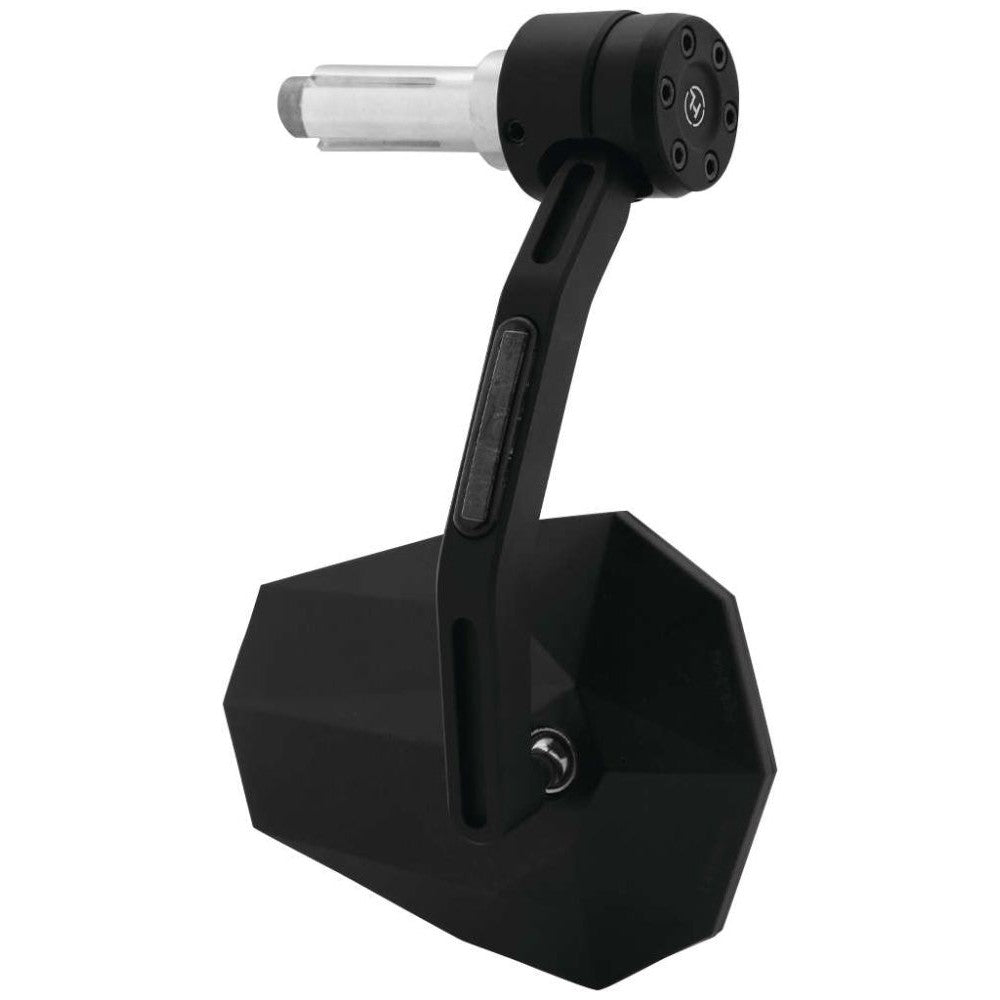 Highsider Stealth X-7 Bar End Mirror with LED Turn Signal Black - 301-456