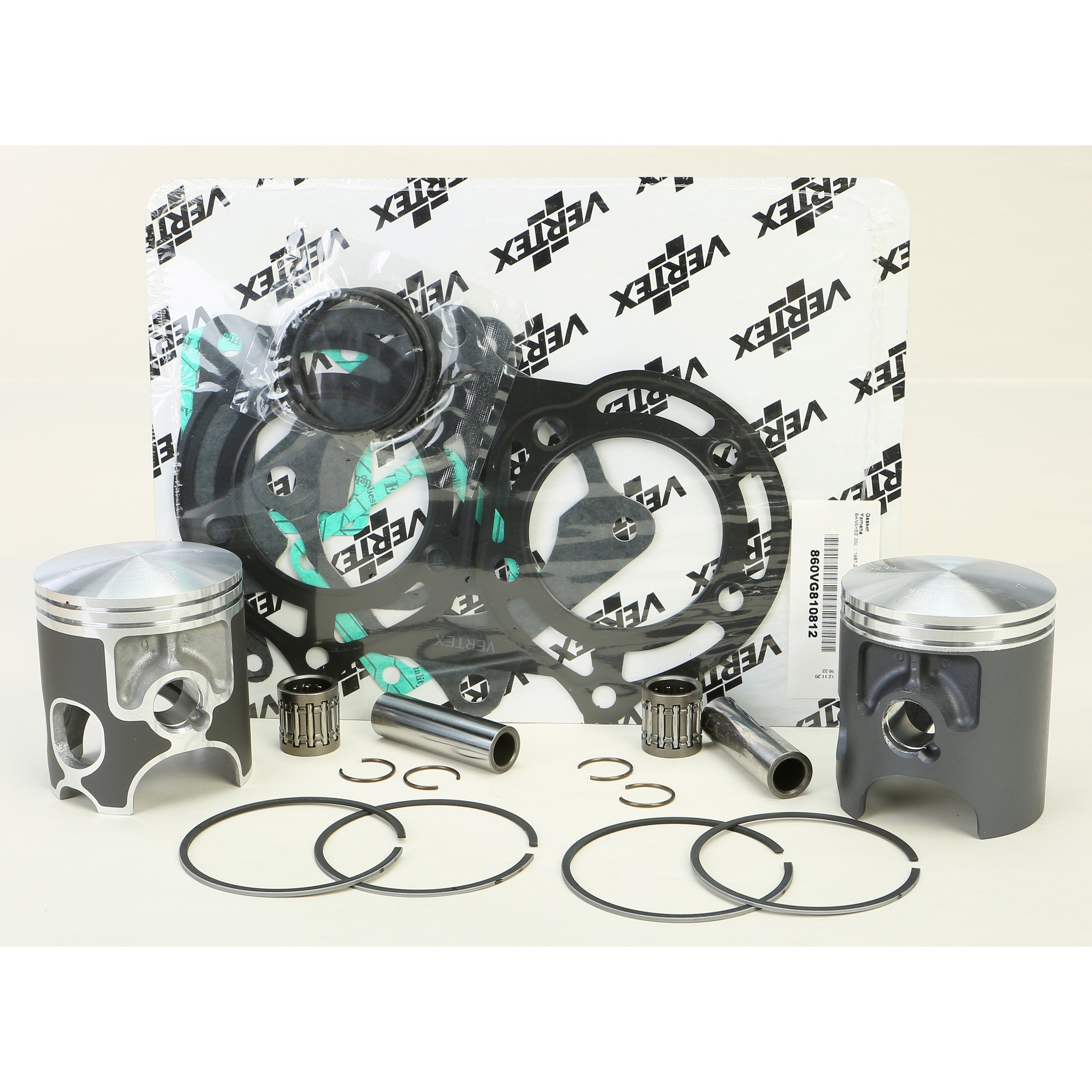 Vertex Top End Piston Kit Partno. VTK22568150