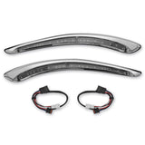 Kuryakyn Chrome Sequential Run-Turn LED Bat Lashes Turn Signal Lights Harley