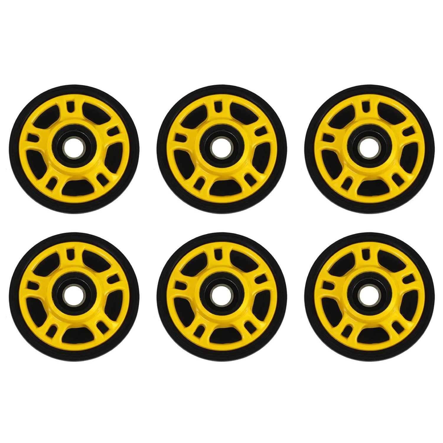 Front & Mid Rail Yellow Idler Wheels Kit ARCTIC CAT ZL 550 Carb./EFI 2002-2003