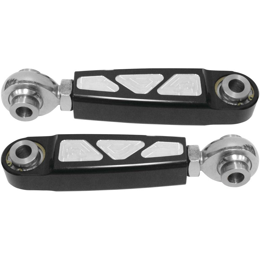 Modquad Adjustable Sway Bar Link Front Black RZR-SW-PRO-F-BLK