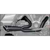 Freedom Performance Combat 2 Into 1 Shorty Exhaust Black With Black Sculpted Tip HD00853