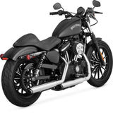 Silenciador Vance & Hines Twin Slash de 3 pulgadas, cromado, con Fuelpak FP4