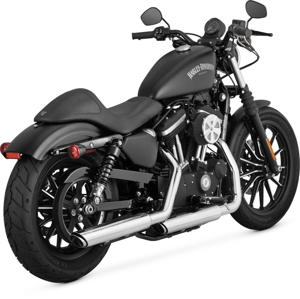 Vance And Hines Twin Slash Muffler 3in Slip On Exhaust Chrome With Fuelpak FP3