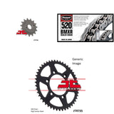 Kit de cadena BMXR 520, piñón delantero y trasero para DUCATI 620 Monster Dark 2004-2006