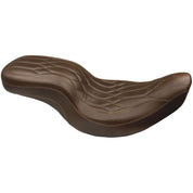 Mustang One Piece Wide Tripper Seat Diamond Stitch Distressed Brown 75398