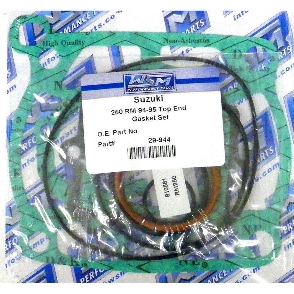 WSM Top End Gasket Kit For Suzuki 250 RM 94-95 29-944