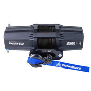Viper V2 UTV Winch Kit 3500 lb Standard Spool With 40 Feet Black Synthetic Rope With Mount For Yamaha Rhino 450/660/700 2006-2011