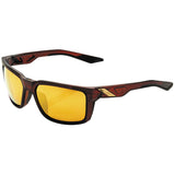 100% Daze Sunglasses Matte Root Beer with Gold Mirror Lens - 61030-103-69
