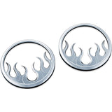 Kuryakyn Speaker Grills Flame Chrome