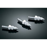 KURYAKYN CHRME WINDSHIELD MOUNT SPIKES FOR 1996-2013 HARLEY BATWING FAIRING 1369