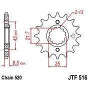Front & Rear Sprocket Kit for KAWASAKI KLR600-KL600A1,B1-B4 84-90 JT Sprockets