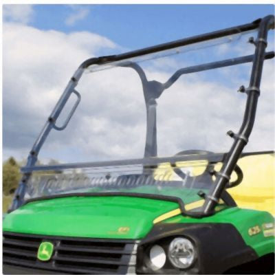 Falcon Ridge Aero-Vent Front Hard Coat Windshield For John Deere Gator 2014-2019