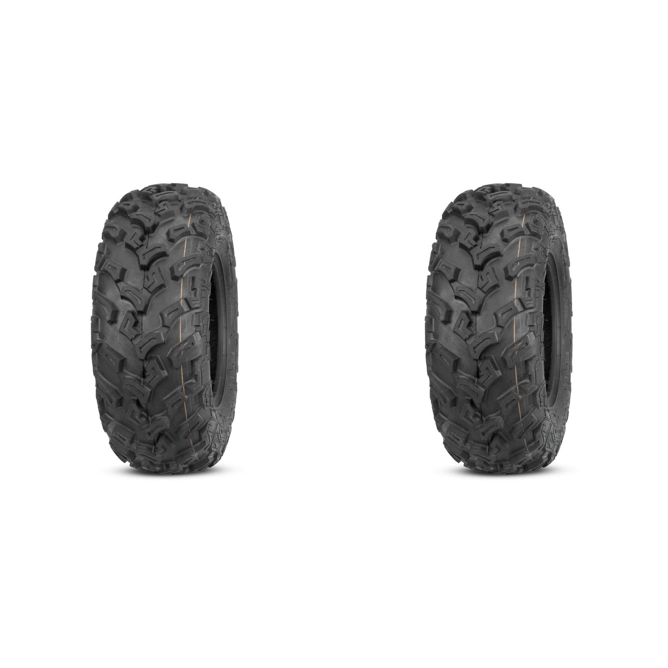 Set of 2 QUADBOSS QBT447 Front/Rear Tires 25x10-12 6-ply
