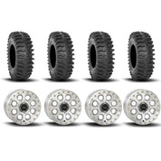 System 3 SB-7 Beadlock Machined 15" Wheels And XT400 Tires [30x10R-15]