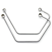 Cobra Saddlebag Supports Chrome - 02-6345