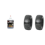 Set of 2 DURO DI-K758 Rear Tires 22x10-10 2-ply with QUADBOSS Sealant