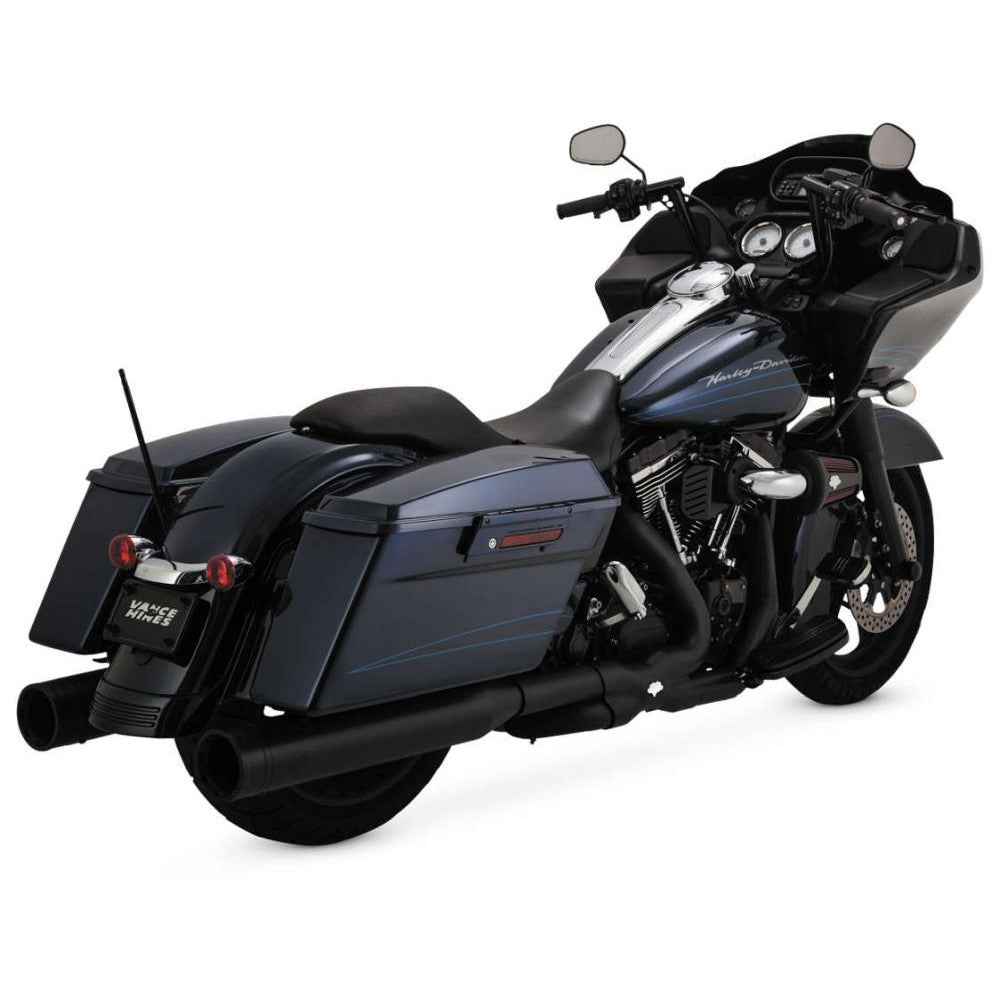 Vance And Hines Oversized 450 Slip On Exhaust 4.5in Black For Destroyer With Fuelpak FP3