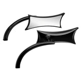 Arlen Ness Micro Black Four Point Left Side Mirror Harley or Metric EACH New