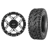 Set of 2 Mounted Wheel and Tire Kit Wheel: 14x7 5+2 4/137 Tire: 28x10-14 6 Ply