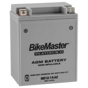 BikeMaster AGM 12V Platinum Battery For Polaris Sportsman 300 2006-2010 Grey