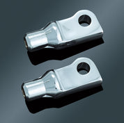 Kuryakyn Chrome Tapered Footpeg Peg Adapters Harley Sportster Forward Controls