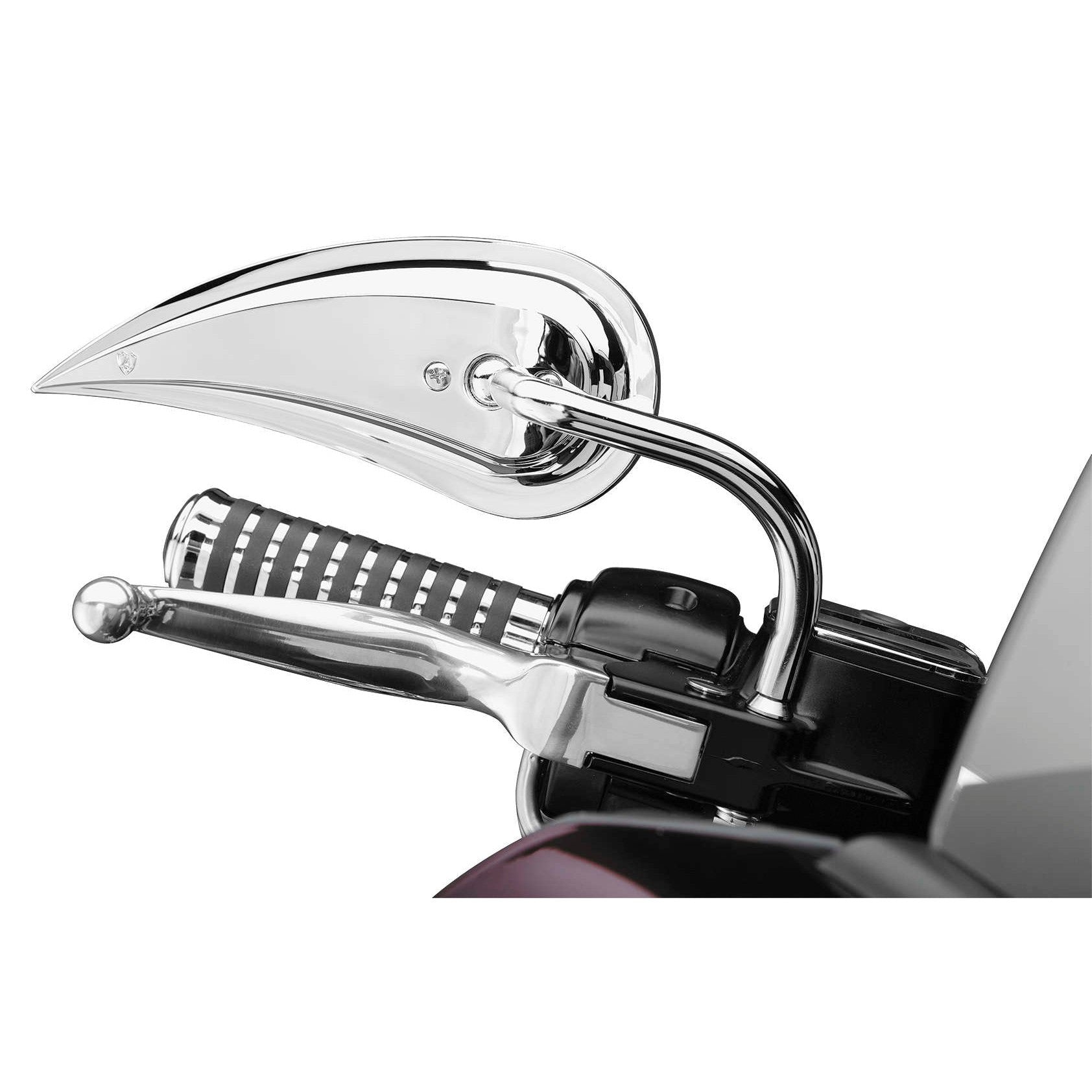 Arlen Ness RAD III Chrome Die Cast Right Side Handlebar Mirror Harley Metric New
