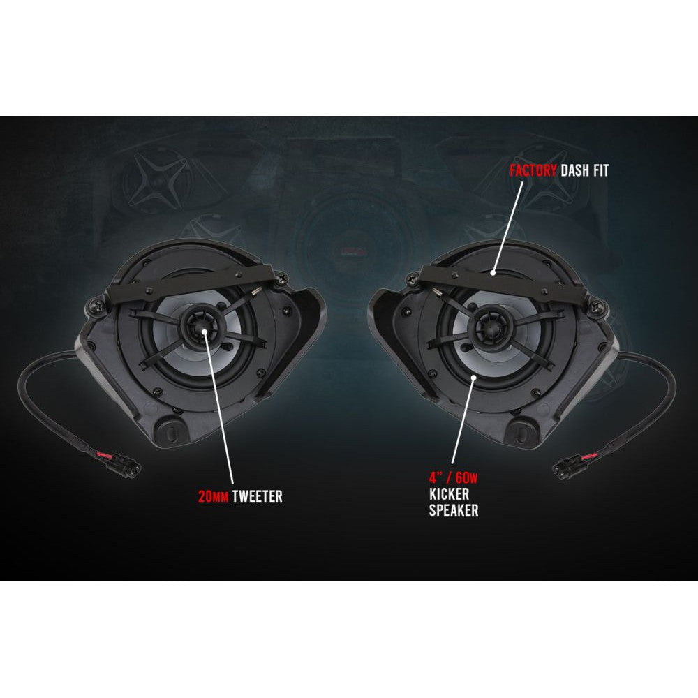 SSV Works Phase X Kicker 8-Speaker Plug-and-Play System For Can-Am Maverick X3 2017-2022