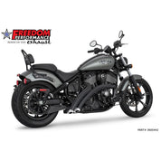 Freedom Performance Radical Curve Radius Exhaust Slash Cut Black Chrome Tip
