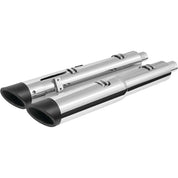 Freedom Performance 2-Step Slip-On Exhaust Slash Tip Chrome/Black - IN00245