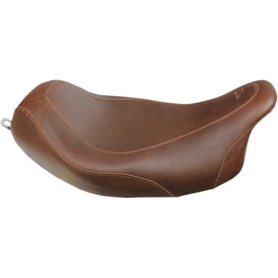 Harley FLHTCU Ultra Classic 2008-2015 Wide Tripper Solo Seat Brown by Mustang