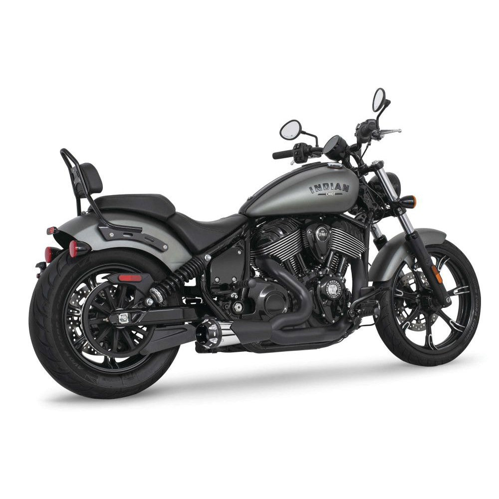 Freedom Performance American Outlaw 2-into-1 Shorty Exhaust Combo Black Black Tip