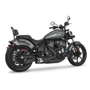 Freedom Performance American Outlaw 2-into-1 Shorty Exhaust Combo Black Black Tip