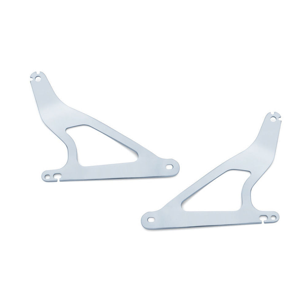 Kuryakyn Driver Passenger Backrest Fixed Mount Chrome Harley Dyna 2006-2017