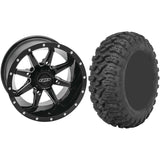 Set of 2 Mounted Wheel and Tire Kit Wheel: 15x7 4+3 4/156 Tire: 28x10-15 8 Ply