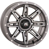 High Lifter 14x7 4/137 4+3 Gun Metal / Machined HL22 Wheel 14HL22-1837