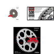 530 BMOR Chain Natural, Front & Rear Sprocket Kit for SUZUKI GT550 1971-1977