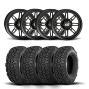 ITP SS216 14" Matte Black Wheels And Ultra Cross R-Spec Tires [29x9-14]