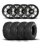 Rines ITP SS216 de 14" en negro mate y neumáticos Ultra Cross R-Spec [29x9-14]