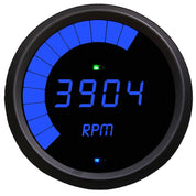Intellitronix Tachometer Multi-Function LED Digital Programmable in Black Bezel - Blue