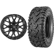 Set of 2 Mounted Wheel and Tire Kit Wheel: 14x7 5+2 4/137 Tire: 28x10-14 6 Ply