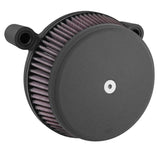 Arlen Ness Black Big Sucker Stage I Air Cleaner w/ Wrinkle Cover M8  17-18 New