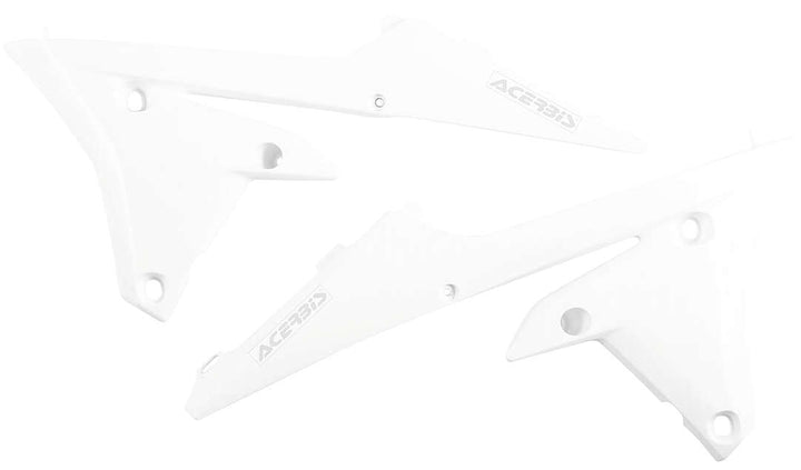 Acerbis White-Lower Radiator Shrouds for Yamaha - 2374150002