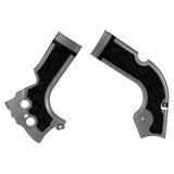 Acerbis Silver/Black X-Grip Frame Guard - 2374241015
