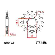 Steel Front Sprocket 15T for Street KAWASAKI ZX600 Ninja ZX-6R 2007-2012