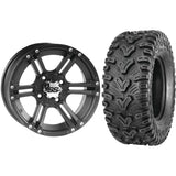 Set of 2 Mounted Wheel and Tire Kit Wheel: 14x8 4+4 4/137 Tire: 28x10-14 6 Ply