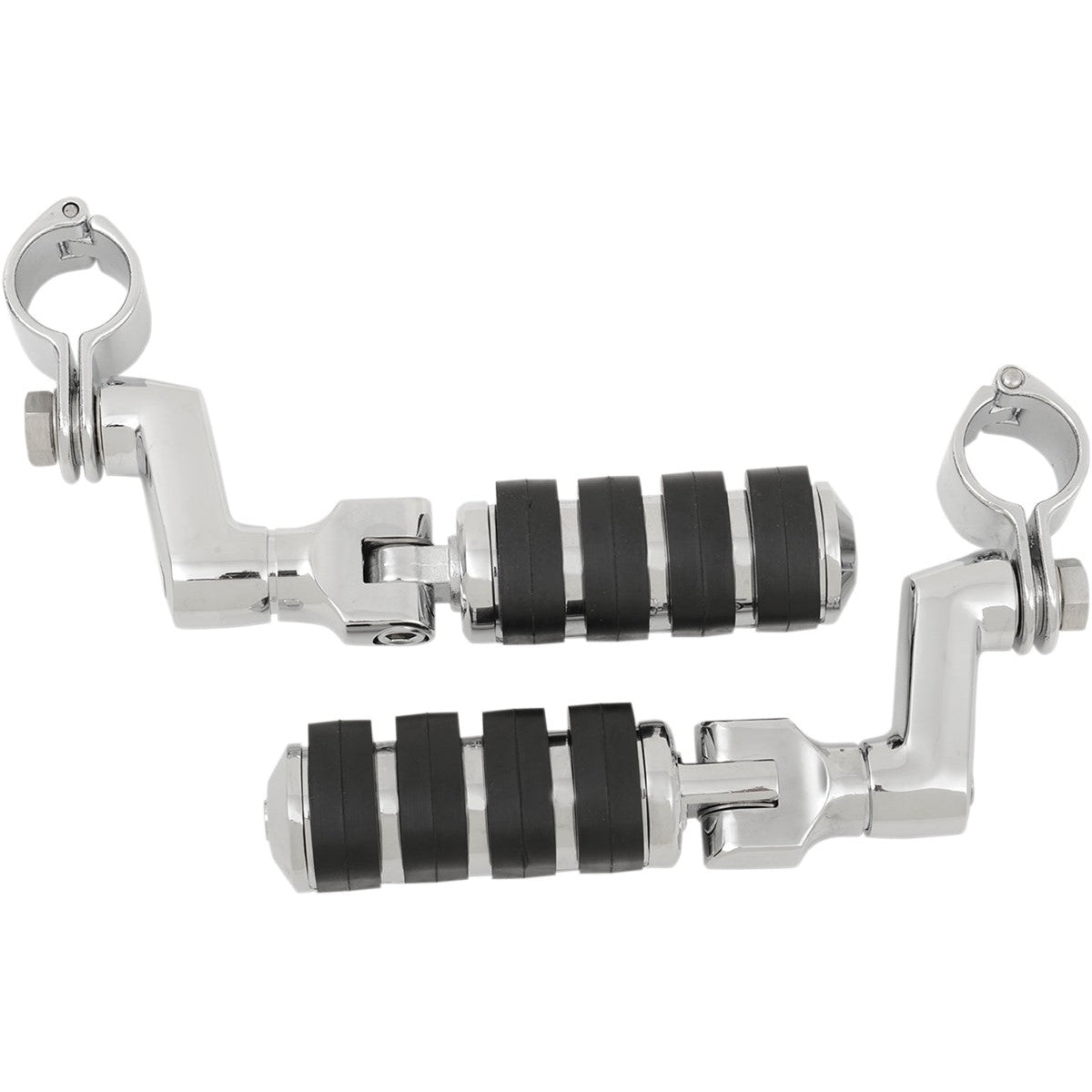 New Offset ISO Highway Footpegs w/Magnum Quick Clamp Front 1.25" Largby Kuryakyn
